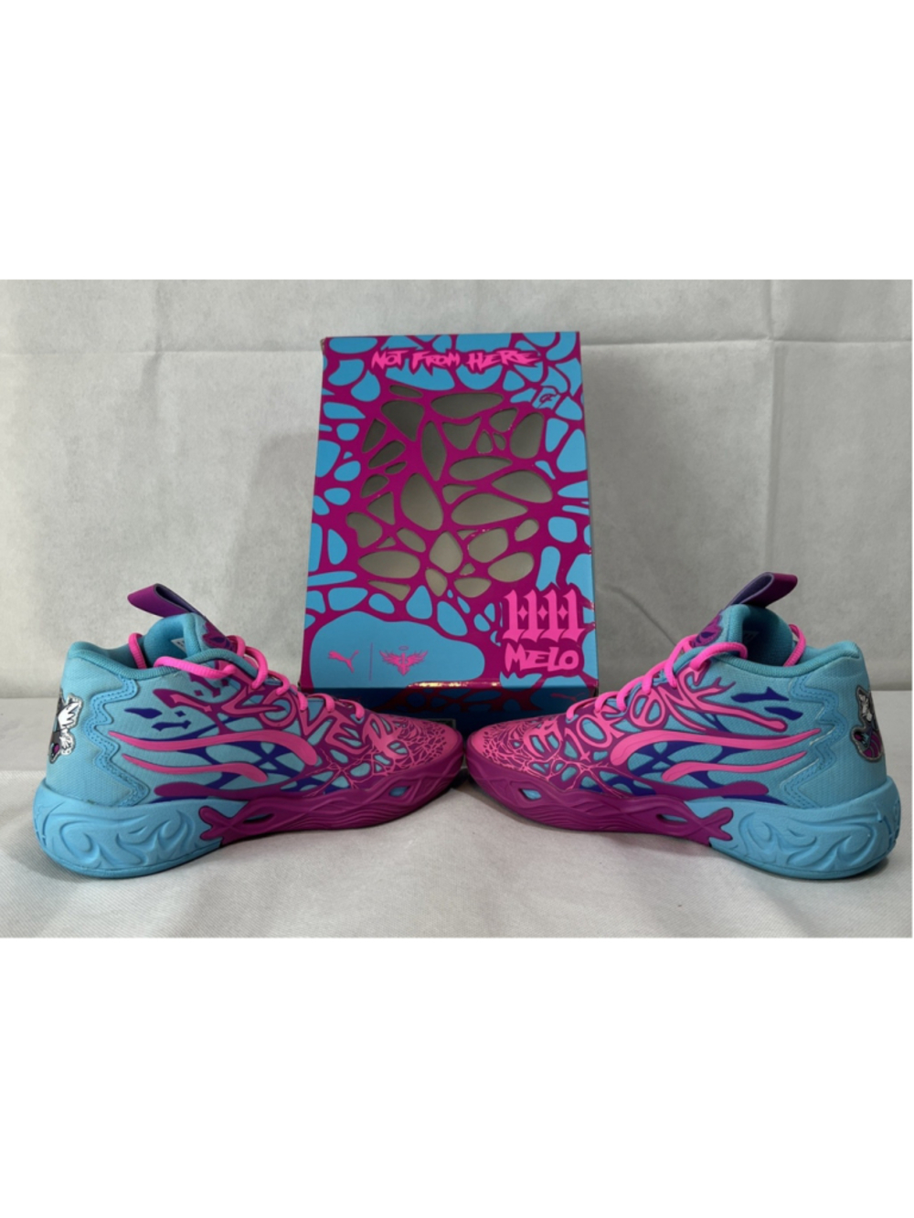 Puma MB04 (RARE) Iridescent Hornets Deep Orchard Poison Pink Youth 5 in Box